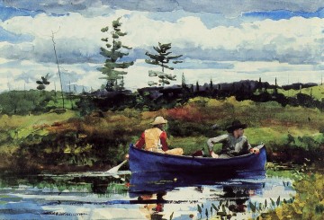  azul Lienzo - El barco azul Realismo pintor marino Winslow Homer
